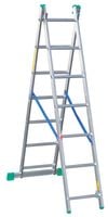 drabina aluminiowa 2-elementowa 309cm 7+7 szczebli - dr3207