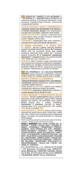 Loreal Paris Revitalift Clinical serum do twarzy 12% 30ml zdjęcie 3