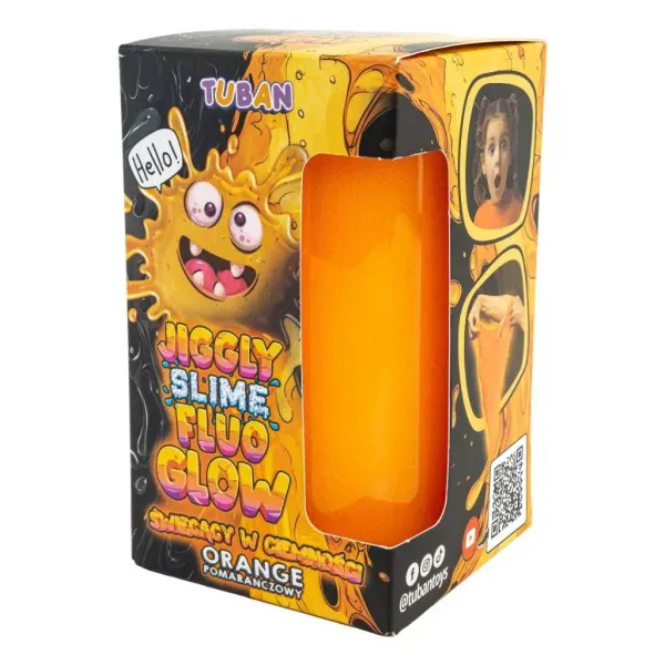 Jiggly Slime Fluo. Glow pomarańczowy zdjęcie 1