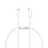 kabel przewód superior series usb-c / lightning pd 20w 2m - biały