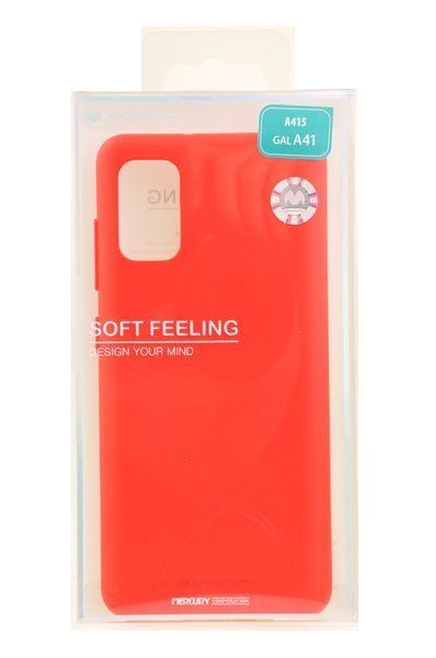 Etui Mercury Goospery Soft Feeling do Samsung Galaxy A41 czerwony zdjęcie 4