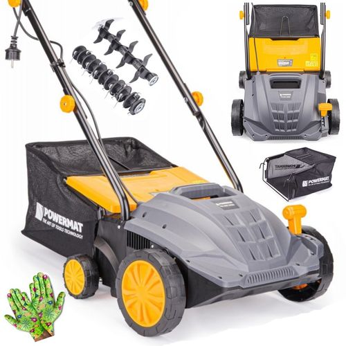 AERATOR WERTYKULATOR ELEKTRYCZNY Z KOSZEM 3w1 2400W AERACJA 32CM POWERMAT na Arena.pl