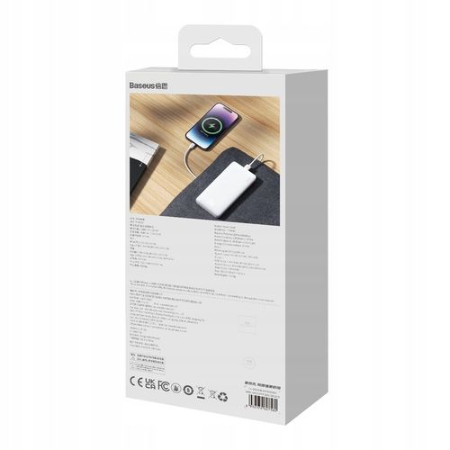 Powerbank Baseus Airpow 20W 10000mAh z kablem Baseus Simple Series USB-A - na Arena.pl