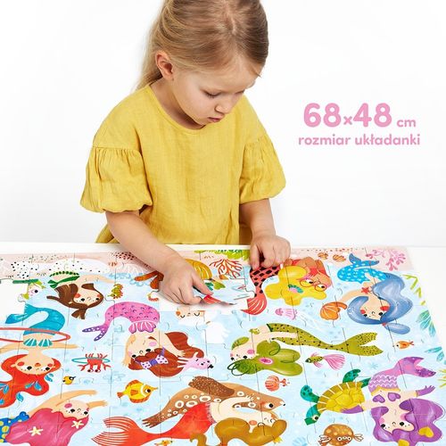 Puzzle 60 Elementów Magiczne Puzzle - Syrenki na Arena.pl