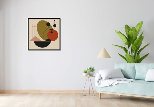 Plakat 70x70cm Geometryczny Balans na Arena.pl