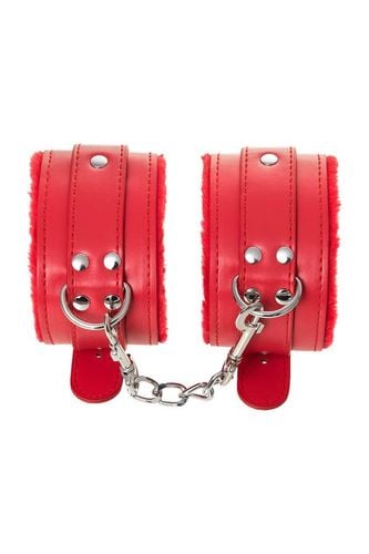 Anonymo Handcuffs, Pu Leather, Red, 27 Cm na Arena.pl