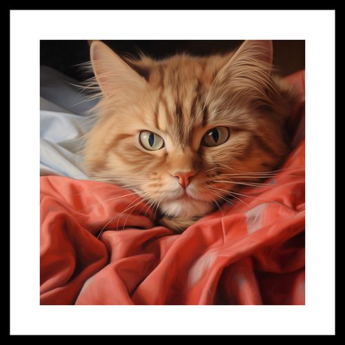 Plakat 40x40cm Mruczący Spokój na Arena.pl