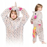 ONESIE KIGURUMI DZIECIĘCA PIŻAMA JEDNOCZĘŚCIOWA CIEPŁY DRES KOMBINEZON M