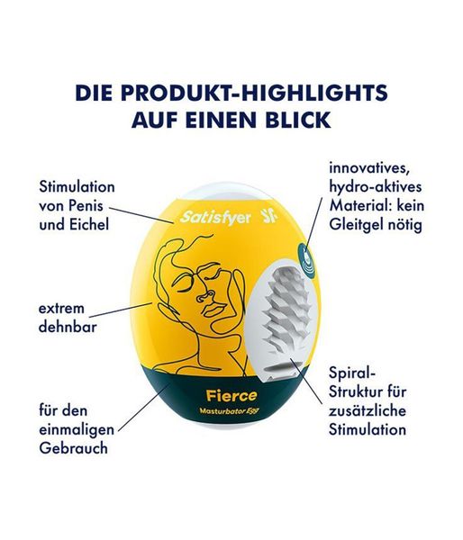 Masturbator Egg Single (Fierce) zdjęcie 3