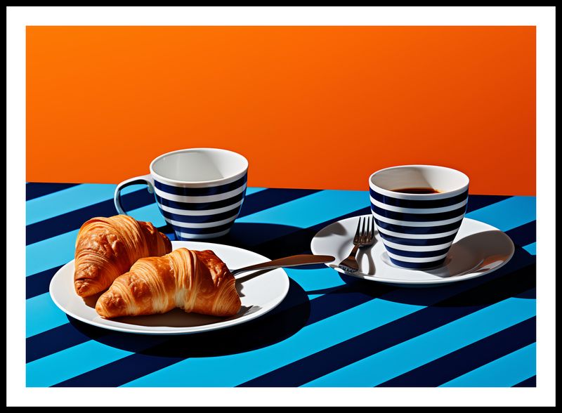 Plakat 84x59,5cm Croissanty zdjęcie 3