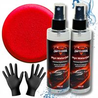 2x Płyn Hydrofobowy do Szyb Auta WaterOFF 100ml + Gąbka i Rękawice GRATIS