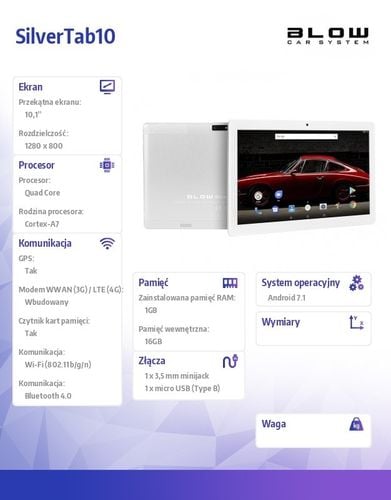 BLOW Tablet SilverTab10 3G V1 na Arena.pl