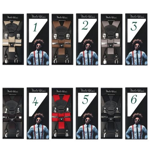 Szare Stalowe Gładkie szelki do spodni Orginalne Top-Gal na Arena.pl