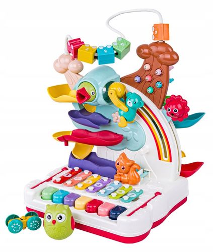 Interaktywny Tor kulkowy GRA MAGNETYCZNA NAKARM PTASZKA CYMBAŁKI PIANINO na Arena.pl