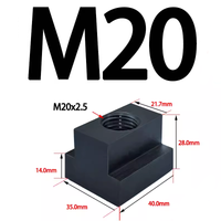Nakrętka teowa - kostka teowa - M20 (21,7 x 35 x 28 mm) / rowek 22 mm