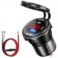 MC3092 Szybka Ładowarka 45W Super Fast Charge Samochodowa Motocyklowa USB-C