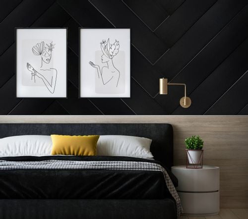 Czarne KASETONY ścienne PANELE SUFITOWE P-Cz 100x,16,7 Deska na Arena.pl