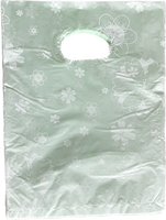 Torebki Cienkie Foliowe w Kwiatki Seledynowe