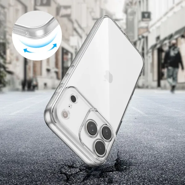 etui tech-protect flexair na iphone 17 pro - przezroczyste zdjęcie 3
