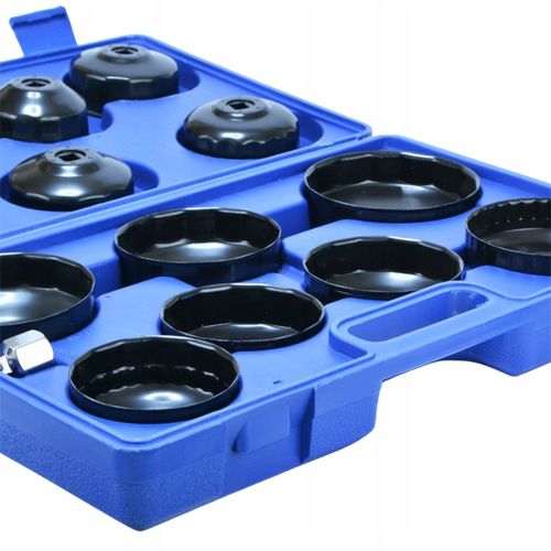 ZESTAW KLUCZY NASADEK W WALIZCE DO ODKRĘCANIA FILTRÓW OLEJU 15 ELEMENTÓW BL na Arena.pl