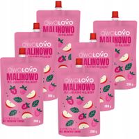 Owolovo Malinowo Mus jabłkowo-malinowy 200 g x 6 sztuk