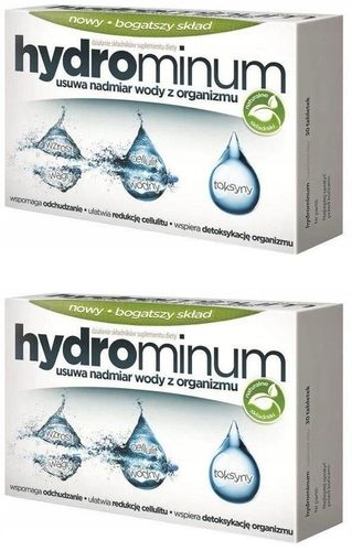 2x Hydrominum usuwa nadmiar wody z organizmu 30 tabletek na Arena.pl