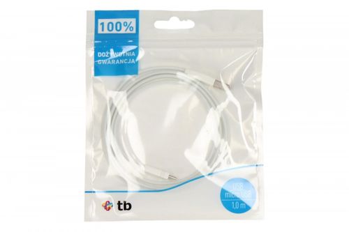 TB Kabel USB - Micro USB 1m. biały na Arena.pl