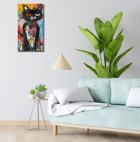 Obraz 30x60cm Gburowaty Kiciak na Arena.pl