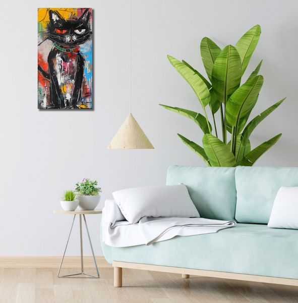 Obraz 30x60cm Gburowaty Kiciak zdjęcie 2