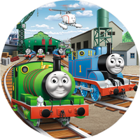 Opłatek na tort Ciuchcia Pociąg Tomek Przyjaciele Lokomotywa