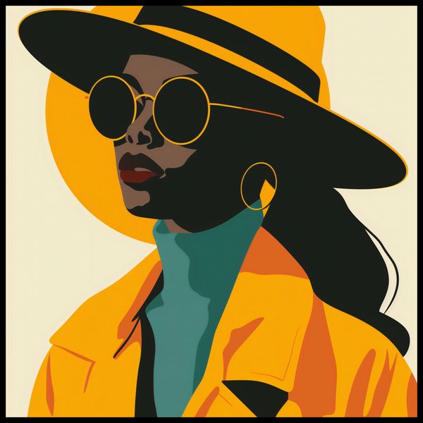 Plakat 70x70cm Żółta Stylowość zdjęcie 2