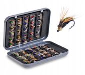 Mucha PSTRĄG LIPIEŃ ŁOSOŚ BRZANA PŁOĆ mucha domowa ZESTAW 51szt MUSZEK XXL