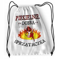 Plecak Dla Sprzątaczki Sportowy Szkolny Worek Z Nadrukiem Ze Zdjęciem