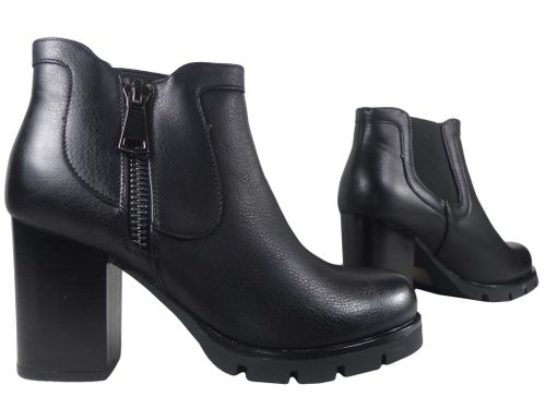 Wysokie czarne botki damskie buty eko skóra 37 na Arena.pl