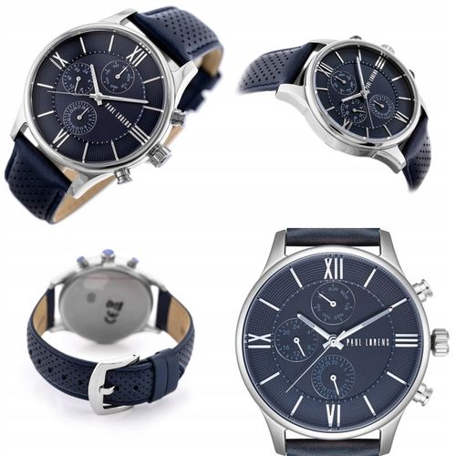 ZEGAREK MĘSKI PAUL LORENS EXCLUSIVE +GRAWER CHRONOGRAF KOMPLET na Arena.pl