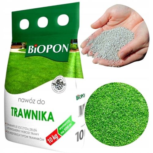 BARDZO WYDAJNY Nawóz do trawnika TRAWA BIOPON 10kg na Arena.pl