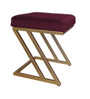 Pufa ZETA LOFT taboret podnóżek podstawa złota MG02