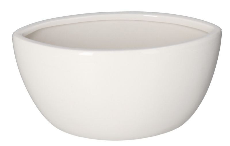 DONICZKA OSŁONKA CERAMICZNA BIAŁA ŁÓDKA OZDOBA zdjęcie 1