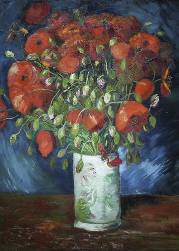 Plakat 50x70cm Vase with Poppies, Van Gogh Vintage do Salonu na Arena.pl