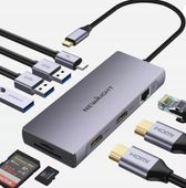 HUB USB 9W1 HDMI LAN USB 2.0 3.0 SD TF USB-C NEWMIGHT C921-E