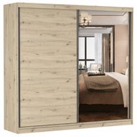 Szafa przesuwna WERONA 2D 233 z lustrem garderoba artisan PRODUCENT PL