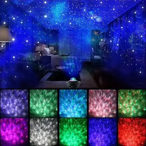 PROJEKTOR GWIAZD LAMPKA NOCNA RZUTNIK LED DO SYPIALNI DLA DZIECI NA PREZENT na Arena.pl