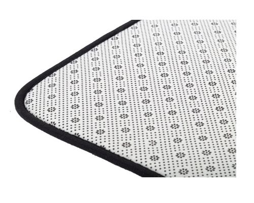 Dywaniki łazienkowe kpl. 2 el. czarny stylowy srebrny wzór miękkie puszyste na Arena.pl