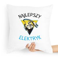 Poduszka Prezent Dla Elektryka Najlepszy Elektryk Z Nadrukiem Ze Zdjęciem
