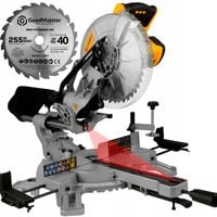 PIŁA UKOŚNICA Z POSUWEM laser PILARKA UKOSOWA Kapówka 2000W 255mm