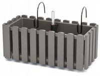 Skrzynka balkonowa Boardee Fencycase 400W | Szary kamienny, Kształt Prostokątny, Wymiary 18x38x16.2 cm, Kolor Szary kamienny, Prosperplast