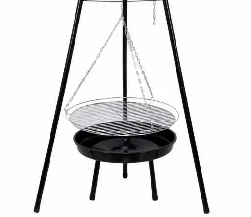 GRILL WĘGLOWY WAHADŁOWY NA TRÓJNOGU PALENISKO zdjęcie 2