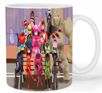 Kubek ceramiczny Biedronka i Czarny Kot - Miraculous