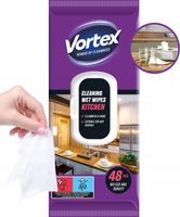 vortex chusteczki nawilżane do kuchni, flip top, 48 sztuk