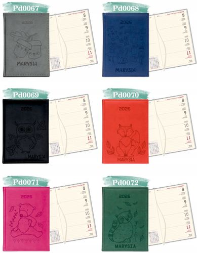 Kalendarz A6 2026 TYGODNIOWY KIESZONKOWY z grawerem prezent Z IMIENIEM na Arena.pl